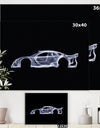 Mercedes-Benz CLK GTR - Modern & Contemporary Gallery-wrapped Canvas