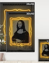 Mona Lisa Neon - Modern & Contemporary Canvas Artwork