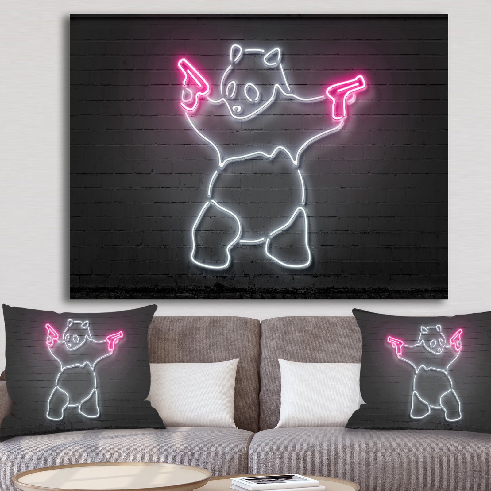 Bad Panda - Modern & Contemporary Canvas Wall Art