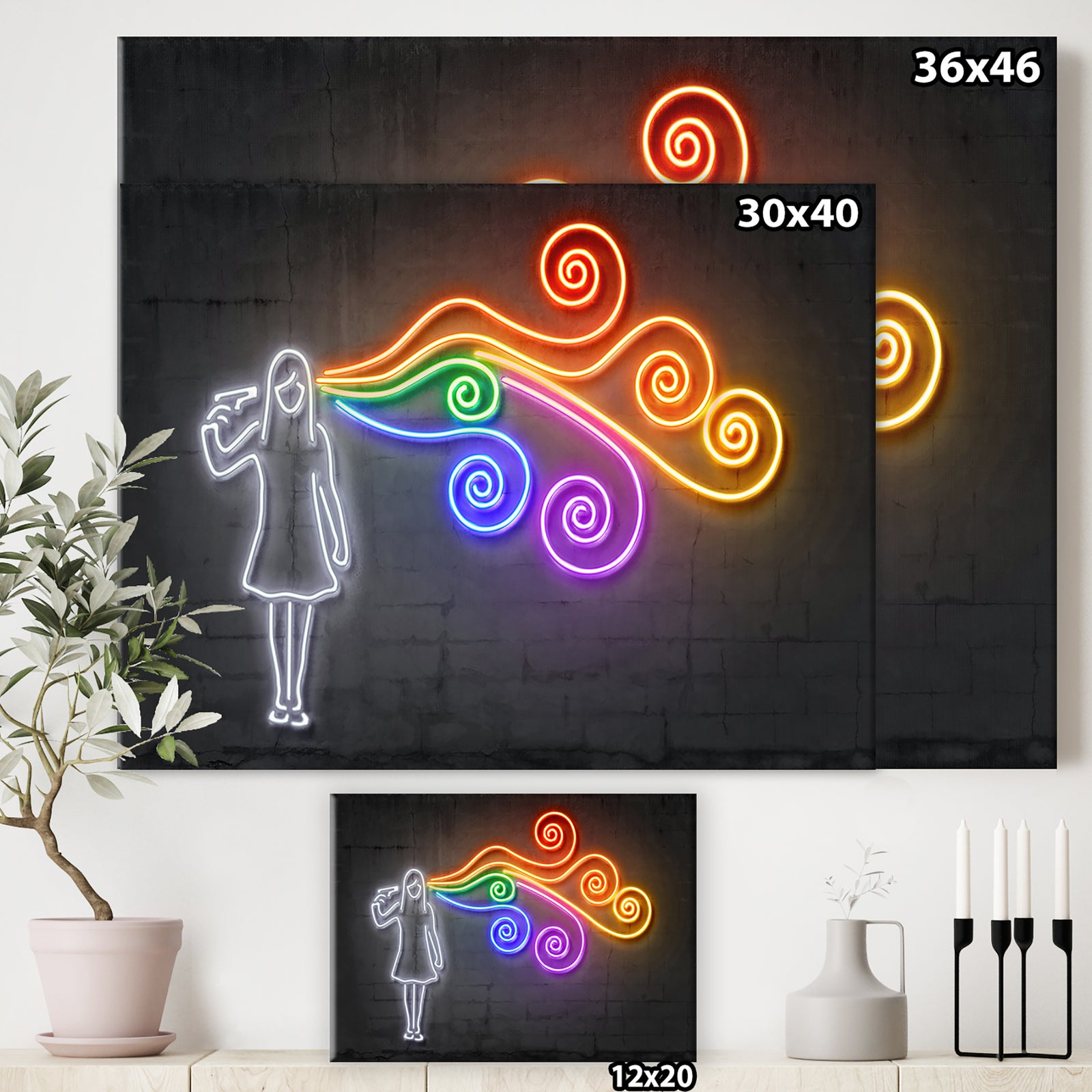 The dark side of the mind - Modern & Contemporary Canvas Wall Art