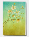 White Flowers At Dawn - Cottage Premium Canvas Wall Art