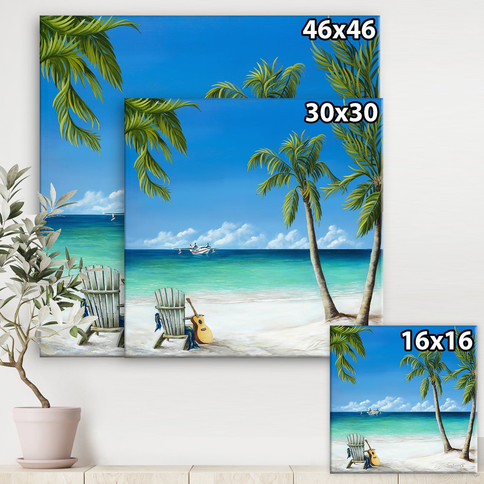 Bird of Paradise - Nautical & Coastal Canvas Wall Art