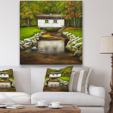 Reflecting Waters - Lake House Canvas Art Print