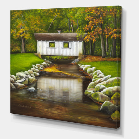 Reflecting Waters - Lake House Canvas Art Print