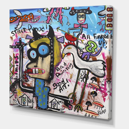 Bad Hair Day - Modern & Contemporary Gallery-wrapped Canvas