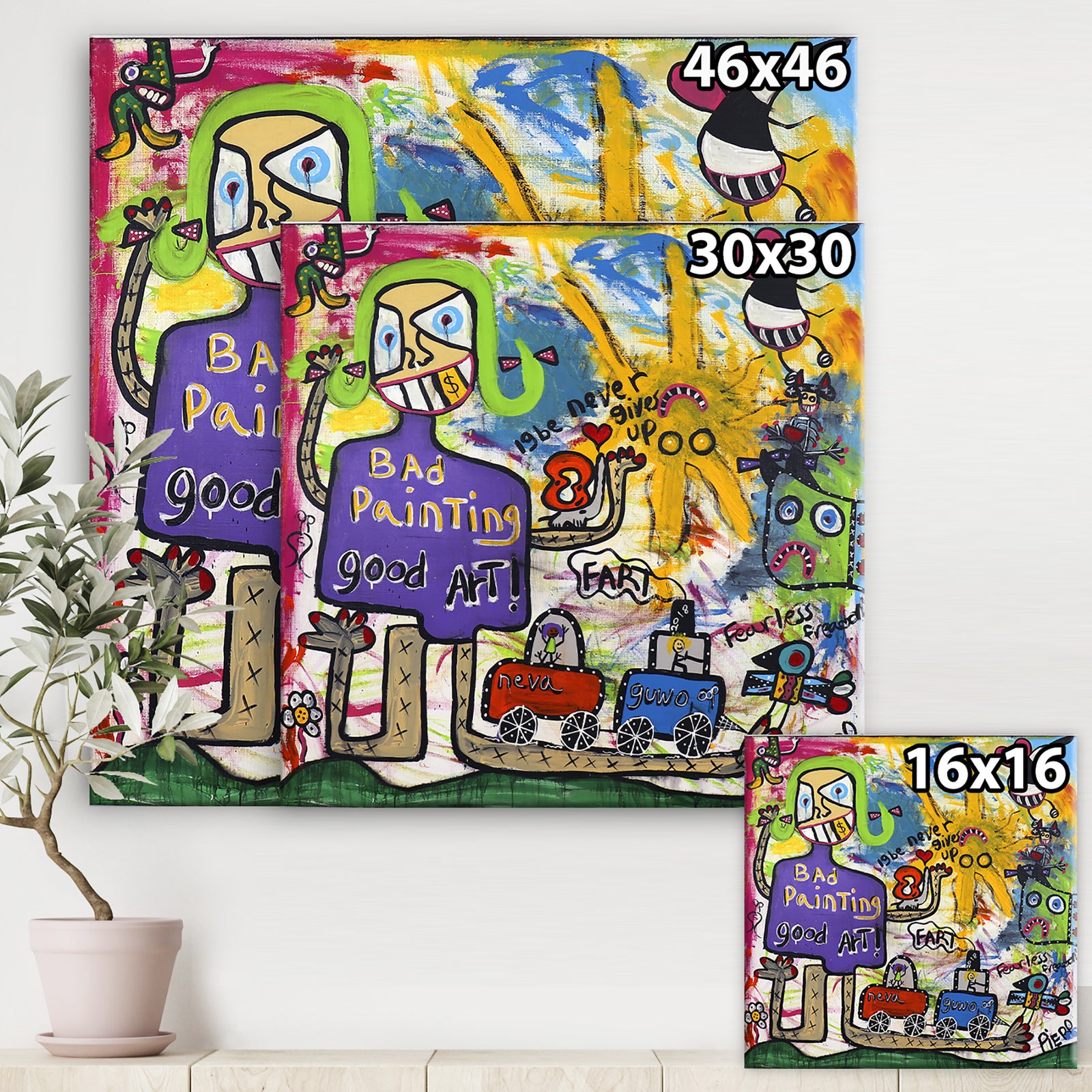 Nice Hair Day - Modern & Contemporary Canvas Wall Art