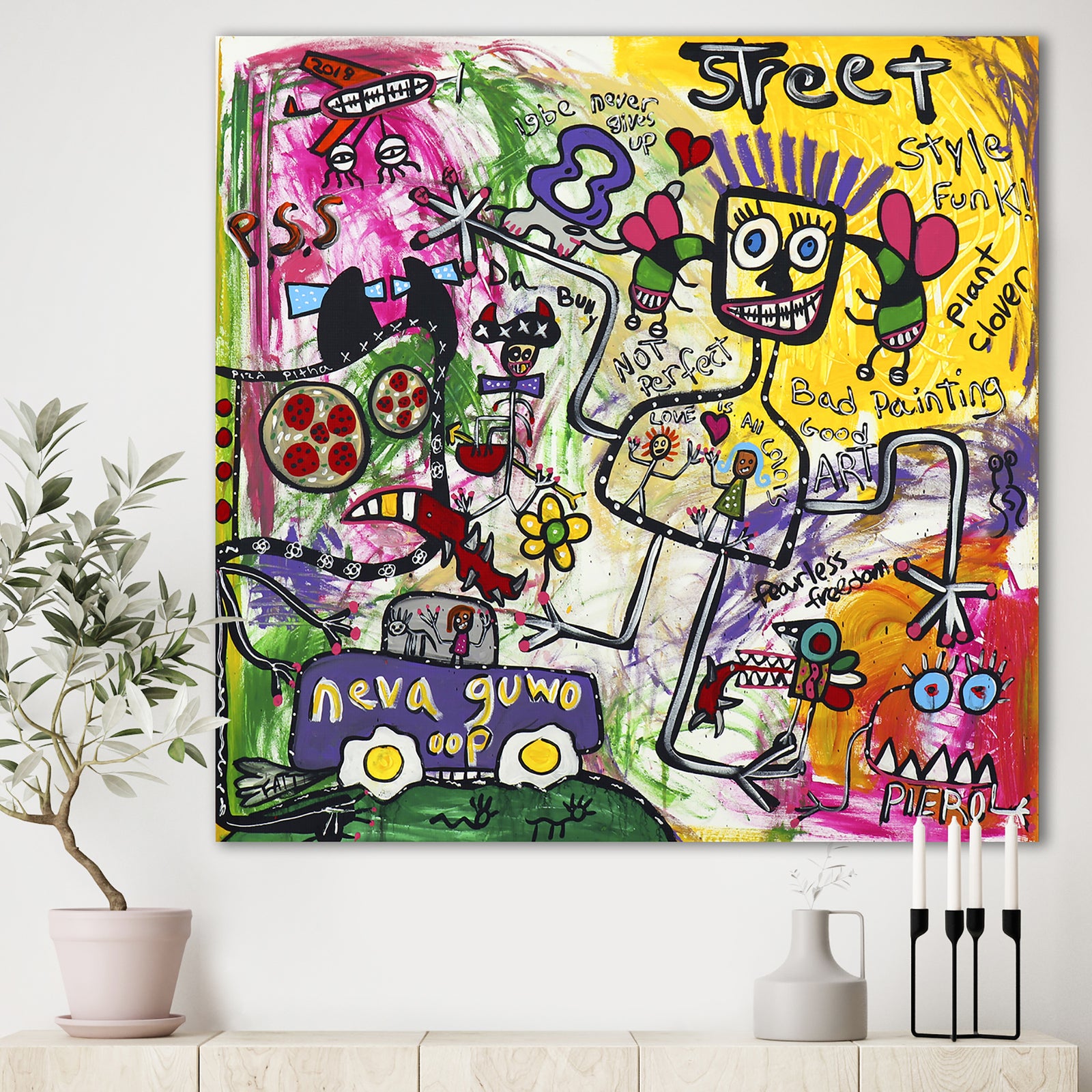 Not Perfect - Modern & Contemporary Canvas Art Print