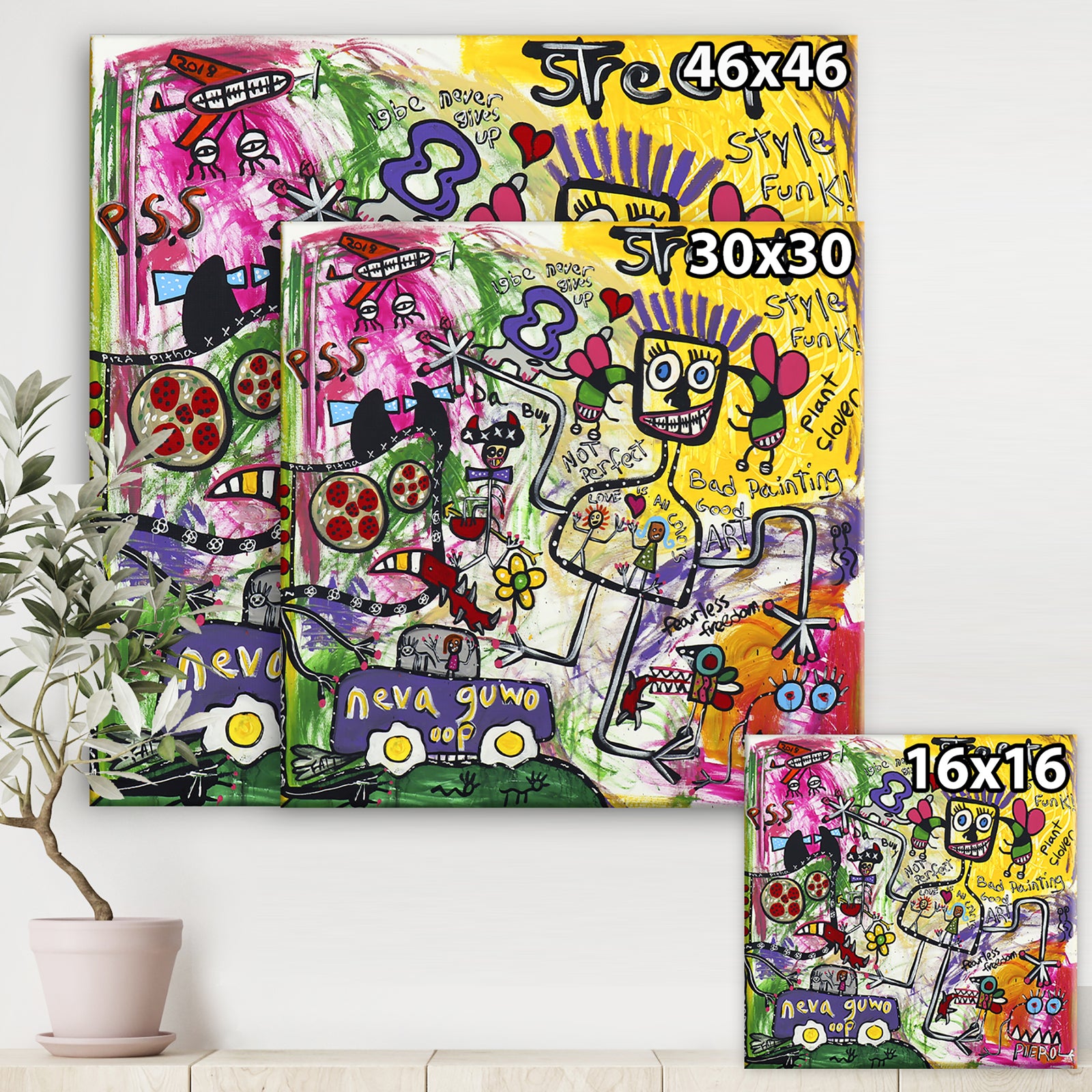 Not Perfect - Modern & Contemporary Canvas Art Print