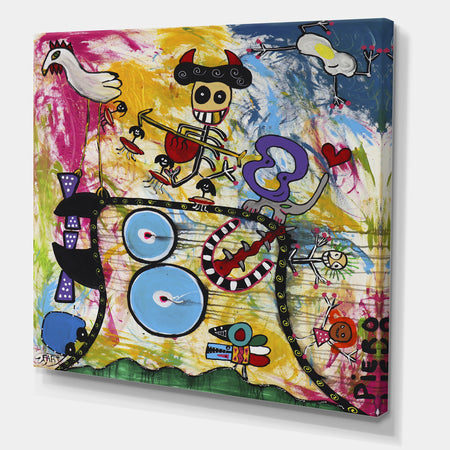 Chicken Dog - Modern & Contemporary Canvas Wall Art