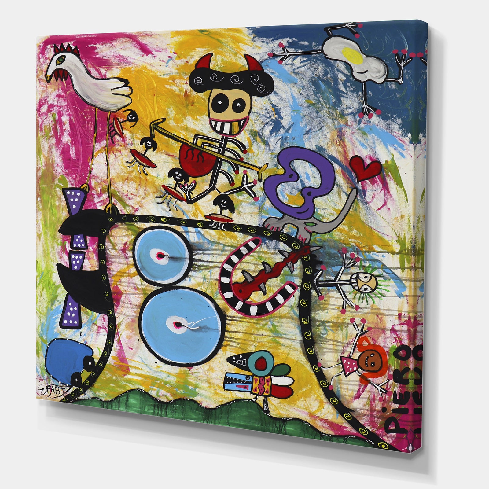 Chicken Dog - Modern & Contemporary Canvas Wall Art