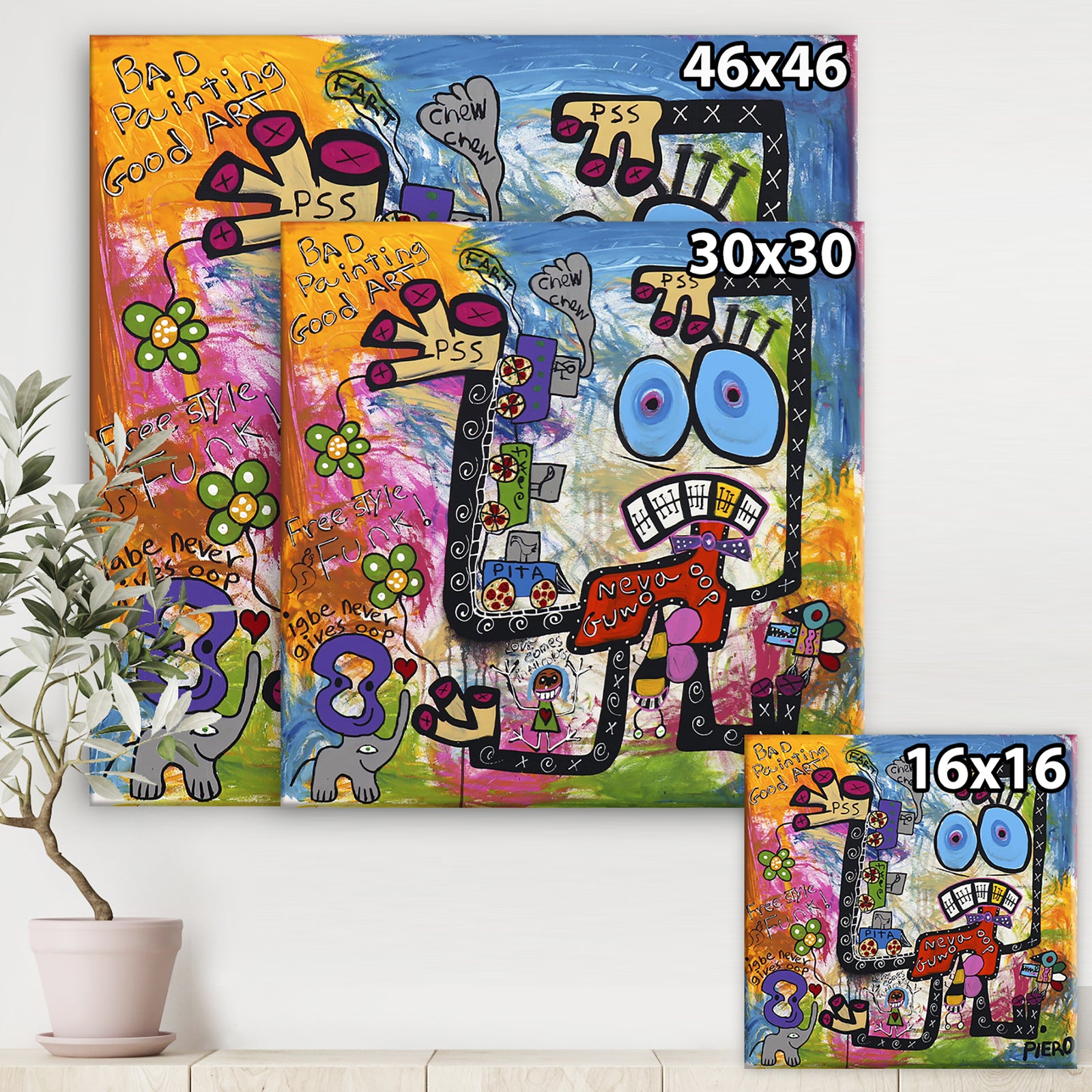 Teeth Braces - Modern & Contemporary Canvas Art Print