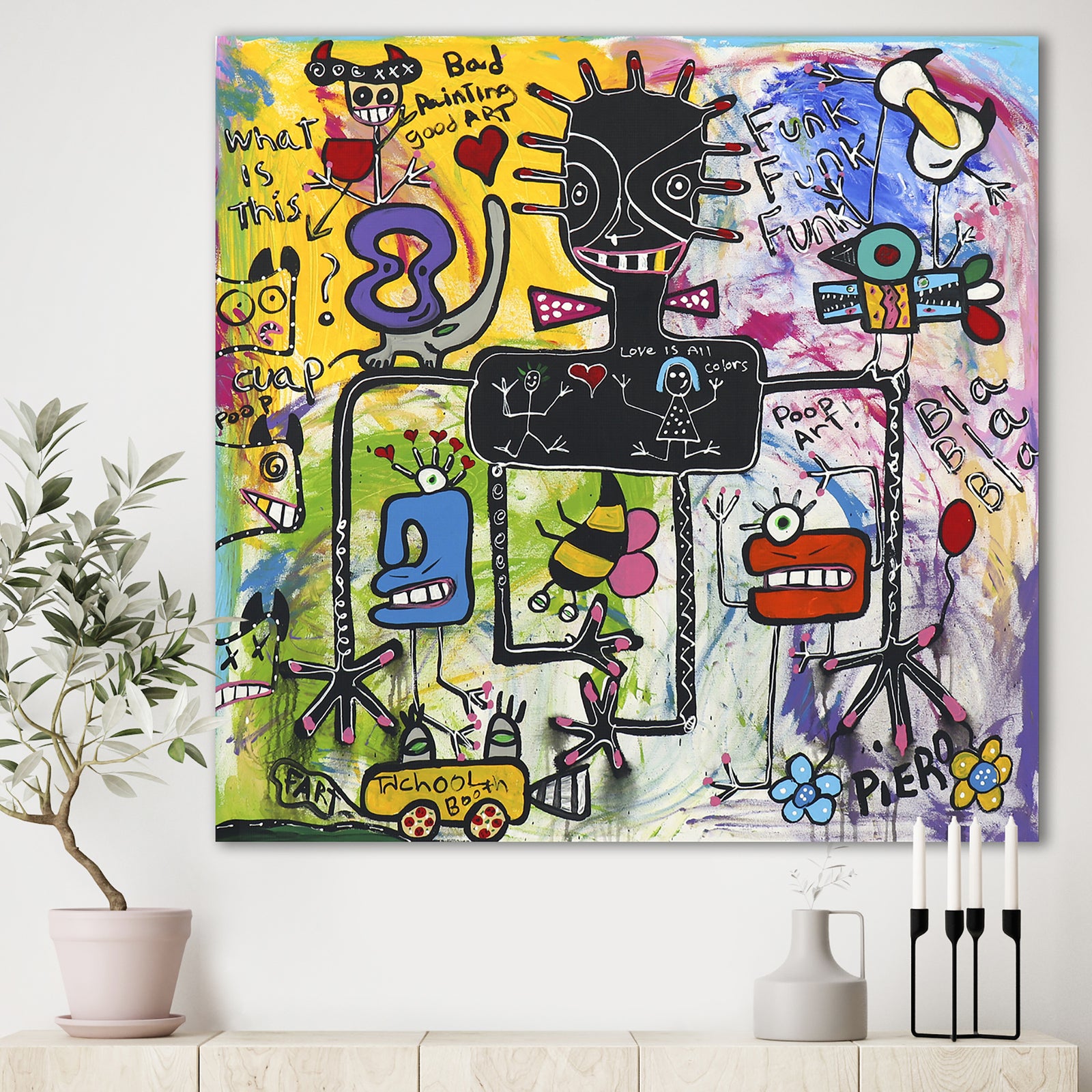 Love Is All Colors - Modern & Contemporary Gallery-wrapped Canvas