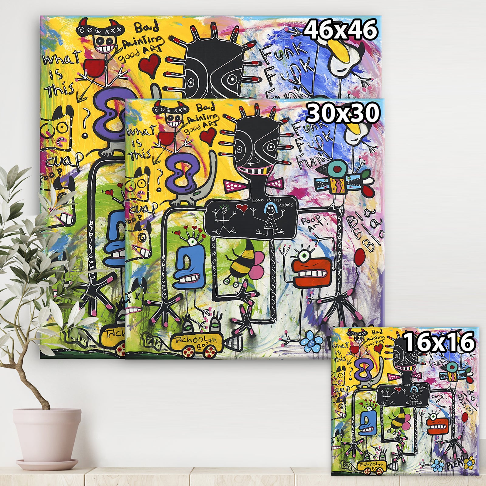Love Is All Colors - Modern & Contemporary Gallery-wrapped Canvas