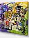 Expressionist Grafitti Composition III - Modern & Contemporary Canvas Artwork