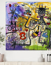 Expressionist Grafitti Composition III - Modern & Contemporary Canvas Artwork