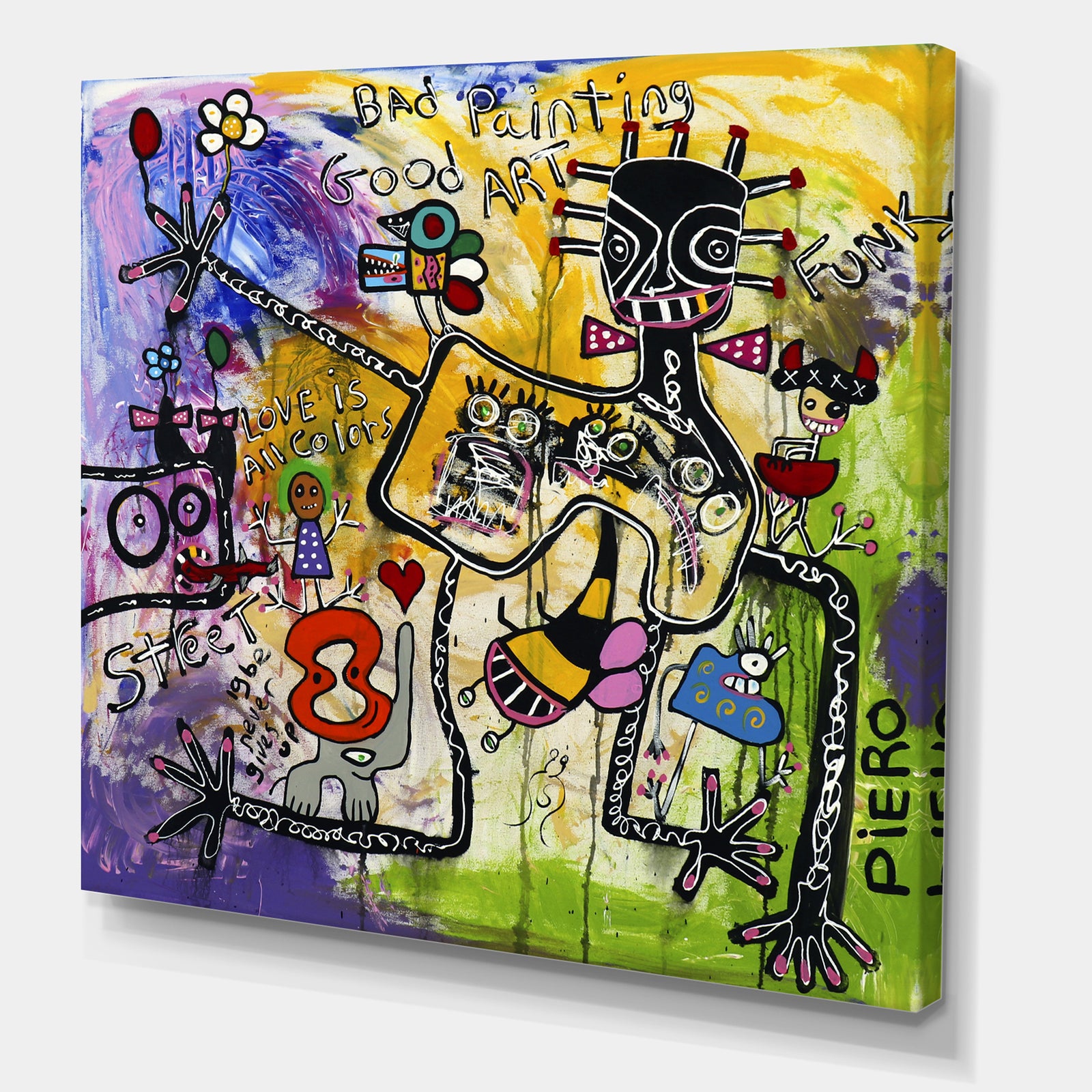 Expressionist Grafitti Composition III - Modern & Contemporary Canvas Artwork