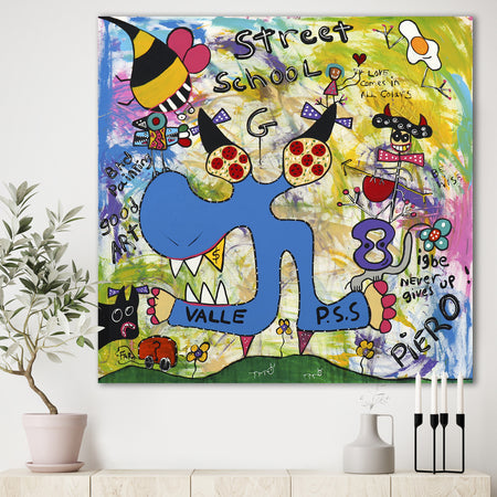 Street School - Modern & Contemporary Canvas Wall Art