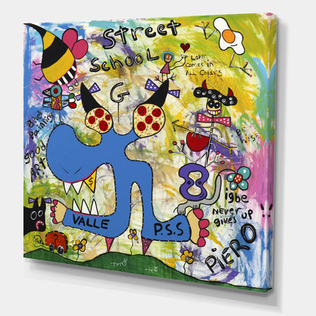 Street School - Modern & Contemporary Canvas Wall Art