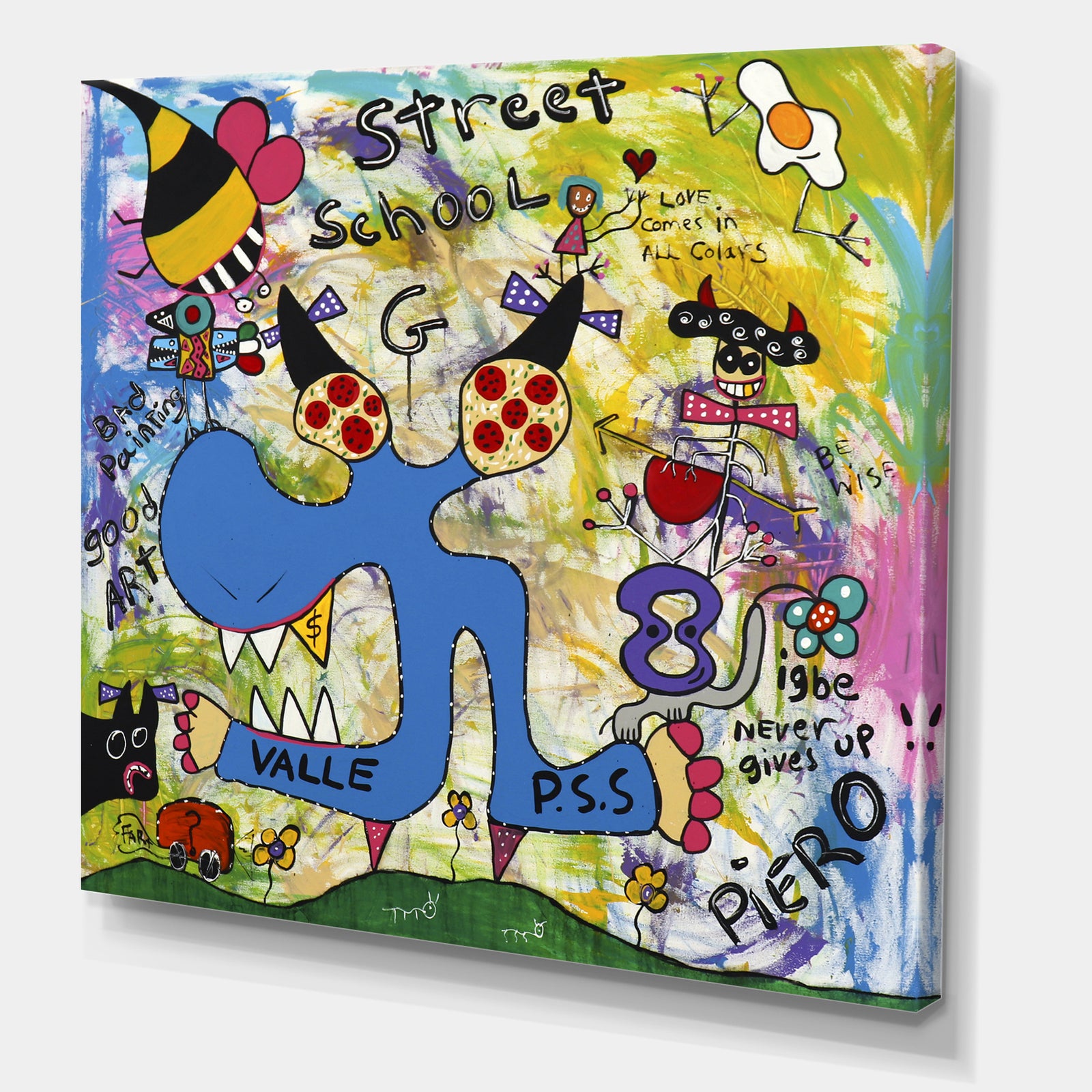 Street School - Modern & Contemporary Canvas Wall Art