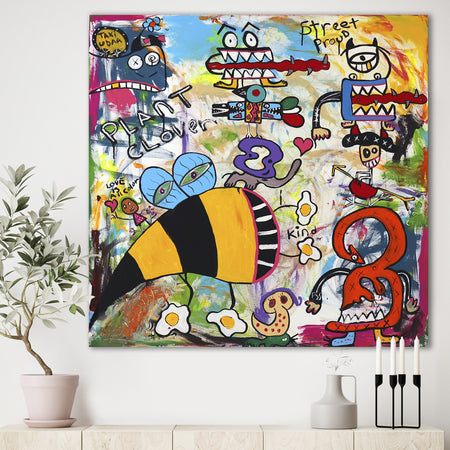 Plant Clover - Modern & Contemporary Canvas Art Print