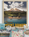 Mt Rainier - Lake House Canvas Artwork