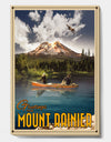 Mt Rainier - Lake House Canvas Artwork