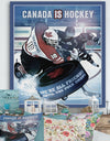 Canada is Hockey - Traditional Premium Canvas Wall Art