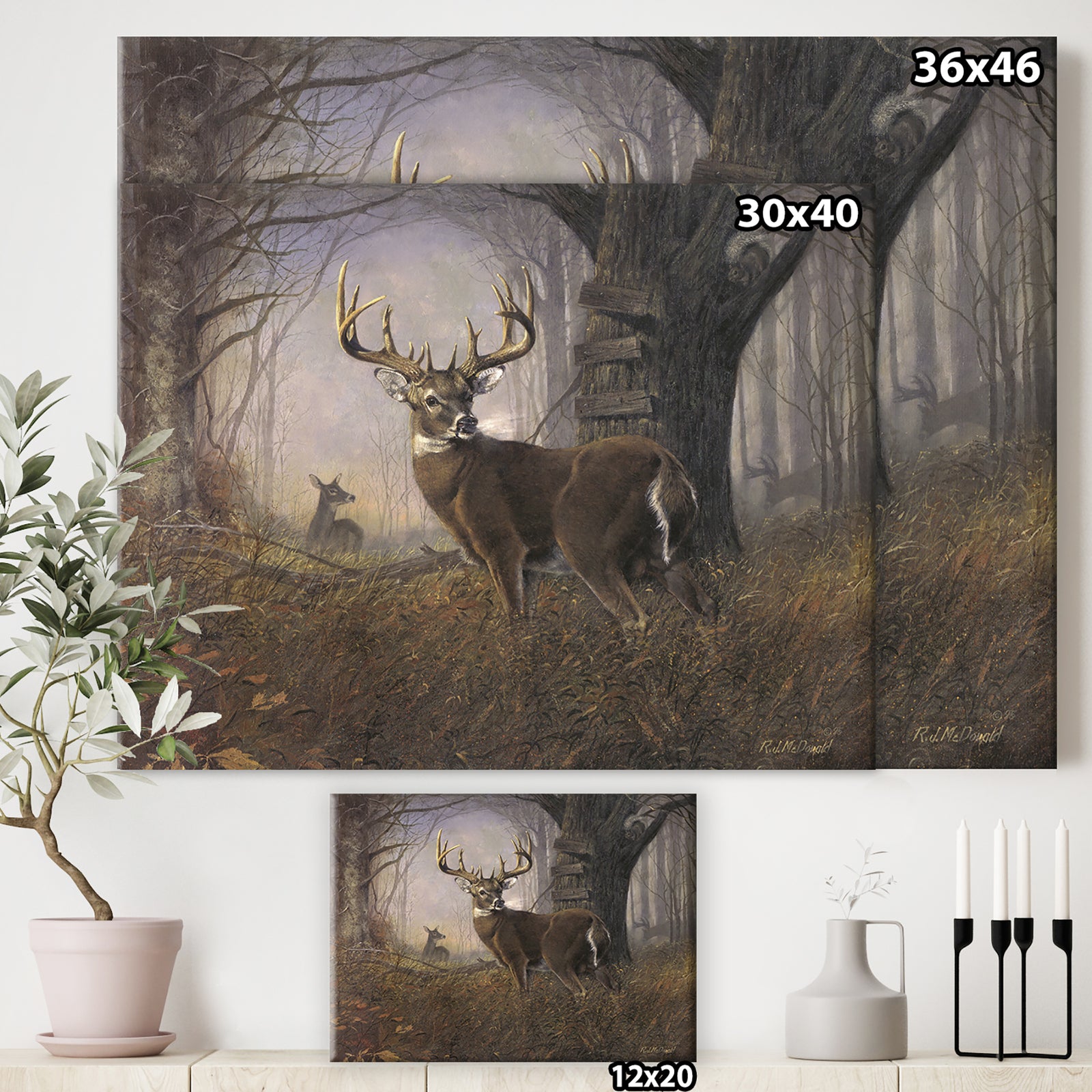 The Impending Challenge - Lake House Premium Canvas Wall Art