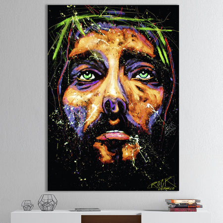 Colorful Modern Jesus - Modern & Contemporary Canvas Artwork