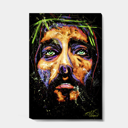 Colorful Modern Jesus - Modern & Contemporary Canvas Artwork