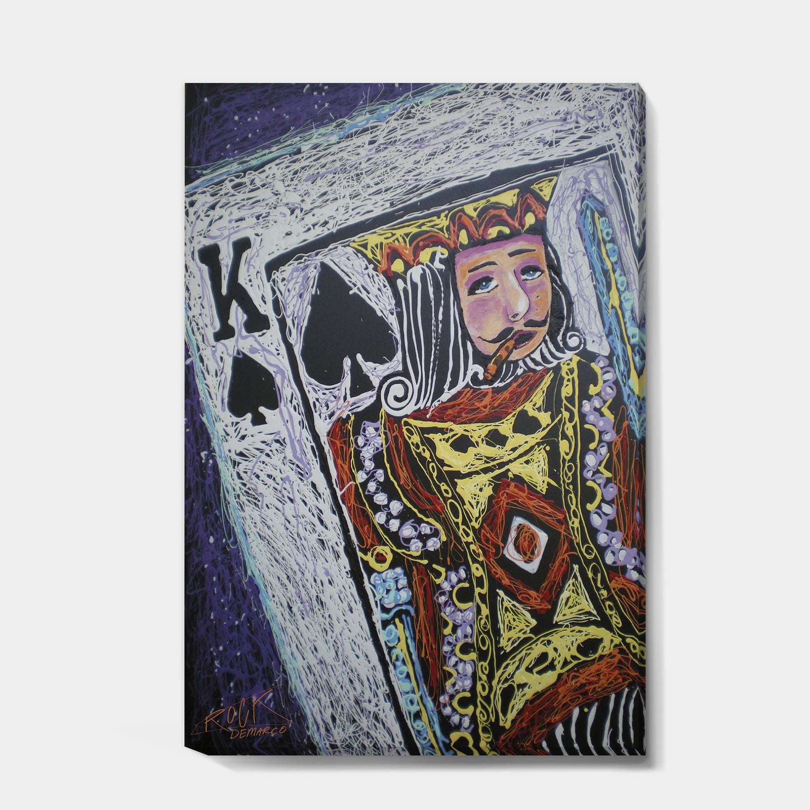 King Spades 001 - Modern & Contemporary Premium Canvas Wall Art
