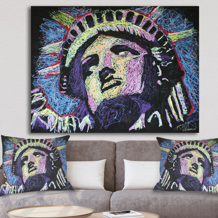 Liberty Drip 002 - Modern & Contemporary Canvas Wall Art