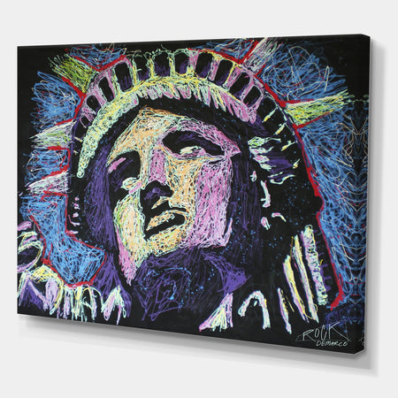 Liberty Drip 002 - Modern & Contemporary Canvas Wall Art