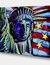Liberty For Prints 001 Touched Neon - Modern & Contemporary Canvas Art Print