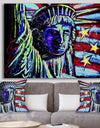 Liberty For Prints 001 Touched Neon - Modern & Contemporary Canvas Art Print