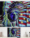 Liberty For Prints 001 Touched Neon - Modern & Contemporary Canvas Art Print
