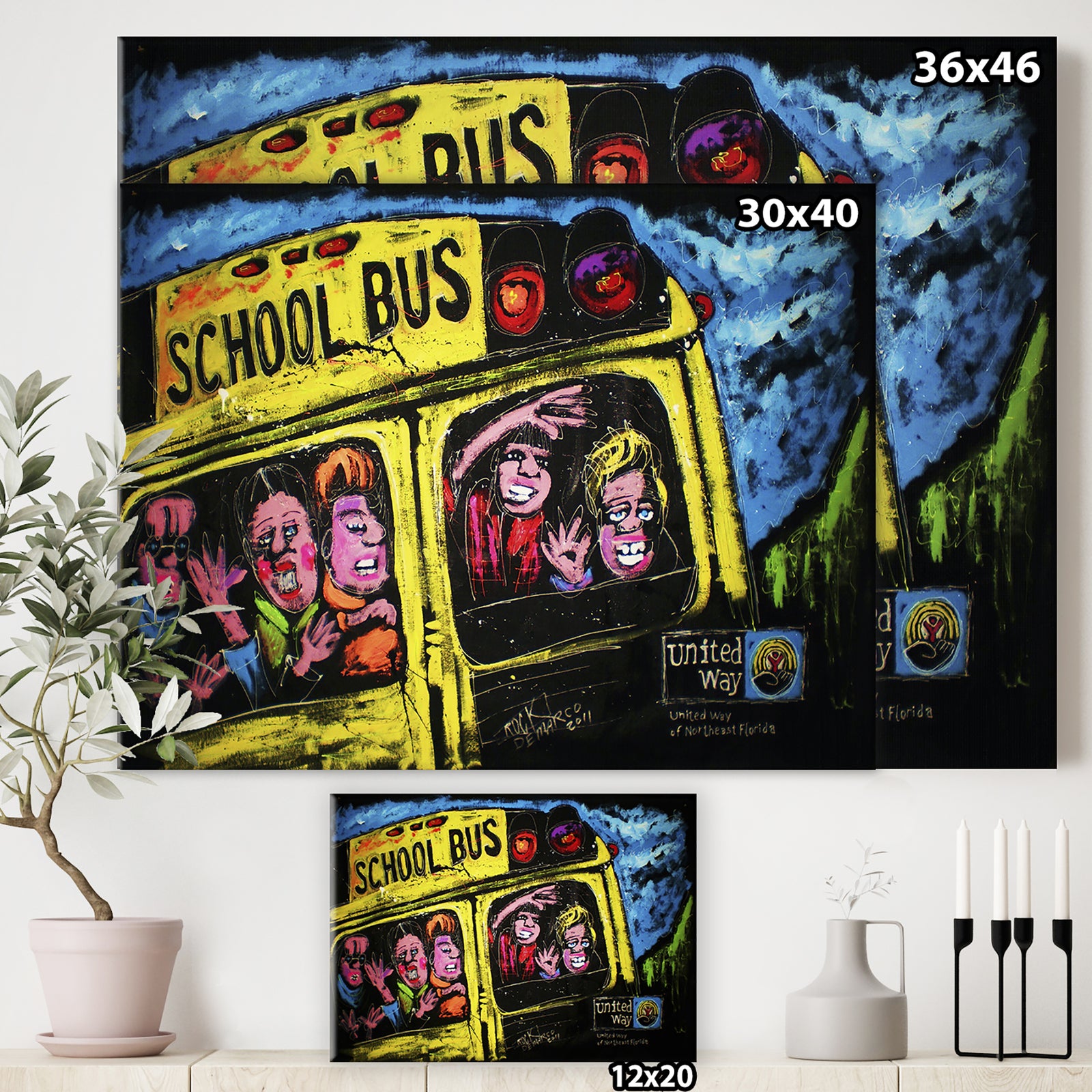 United Way - Modern & Contemporary Gallery-wrapped Canvas