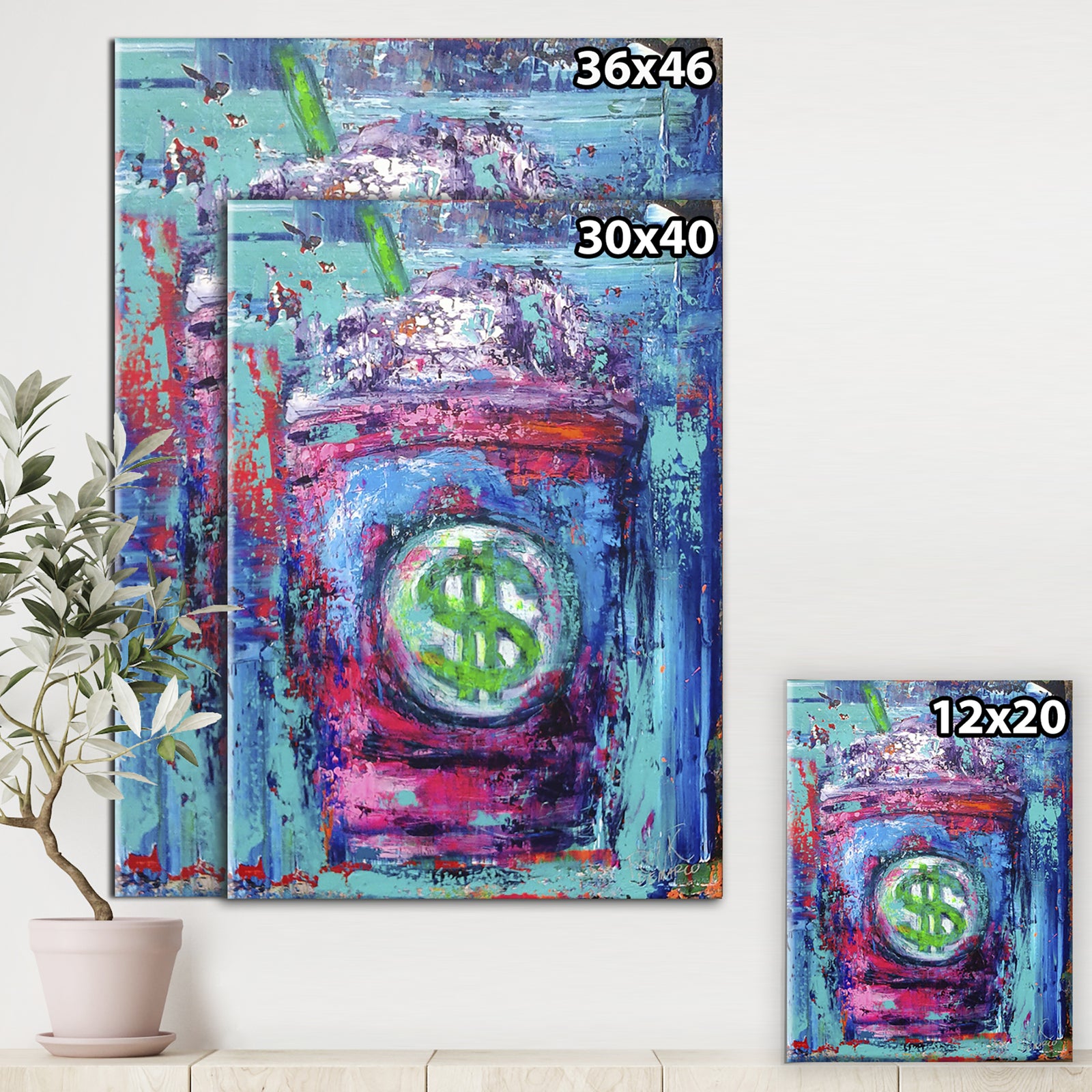 Coffee Buzz - Modern & Contemporary Canvas Art Print