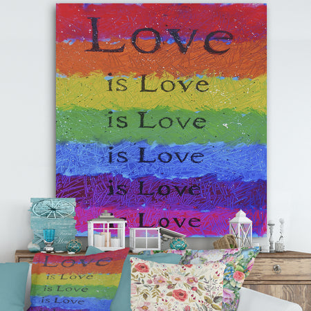 Love Is Love - Cottage Canvas Artwork