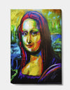 Very Colorful Mona Lisa - Modern & Contemporary Premium Canvas Wall Art