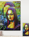 Very Colorful Mona Lisa - Modern & Contemporary Premium Canvas Wall Art