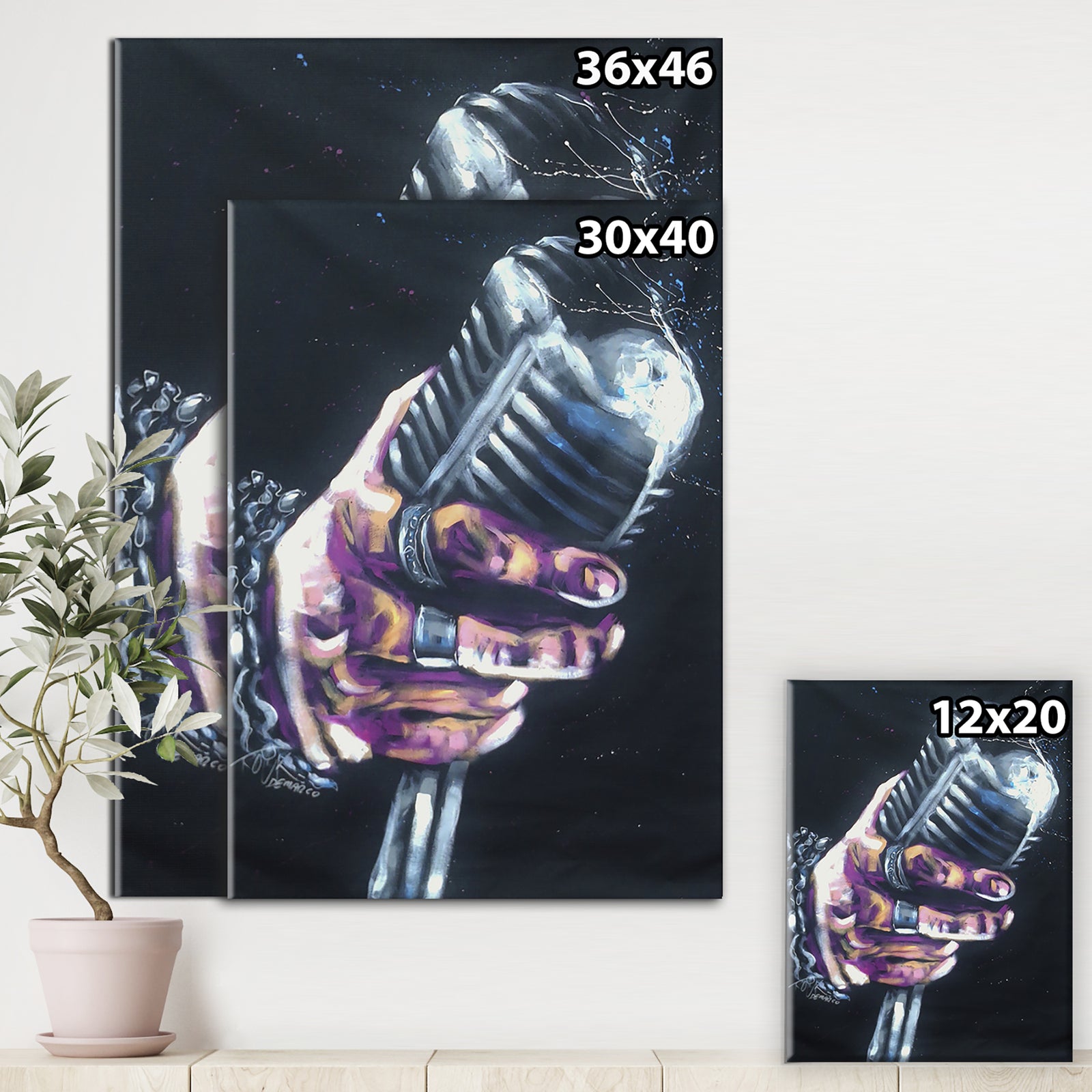Vintage Music - Modern & Contemporary Canvas Wall Art