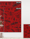 Graffiti Love - Cottage Canvas Artwork