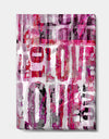 Grunge Love - Cottage Premium Canvas Wall Art