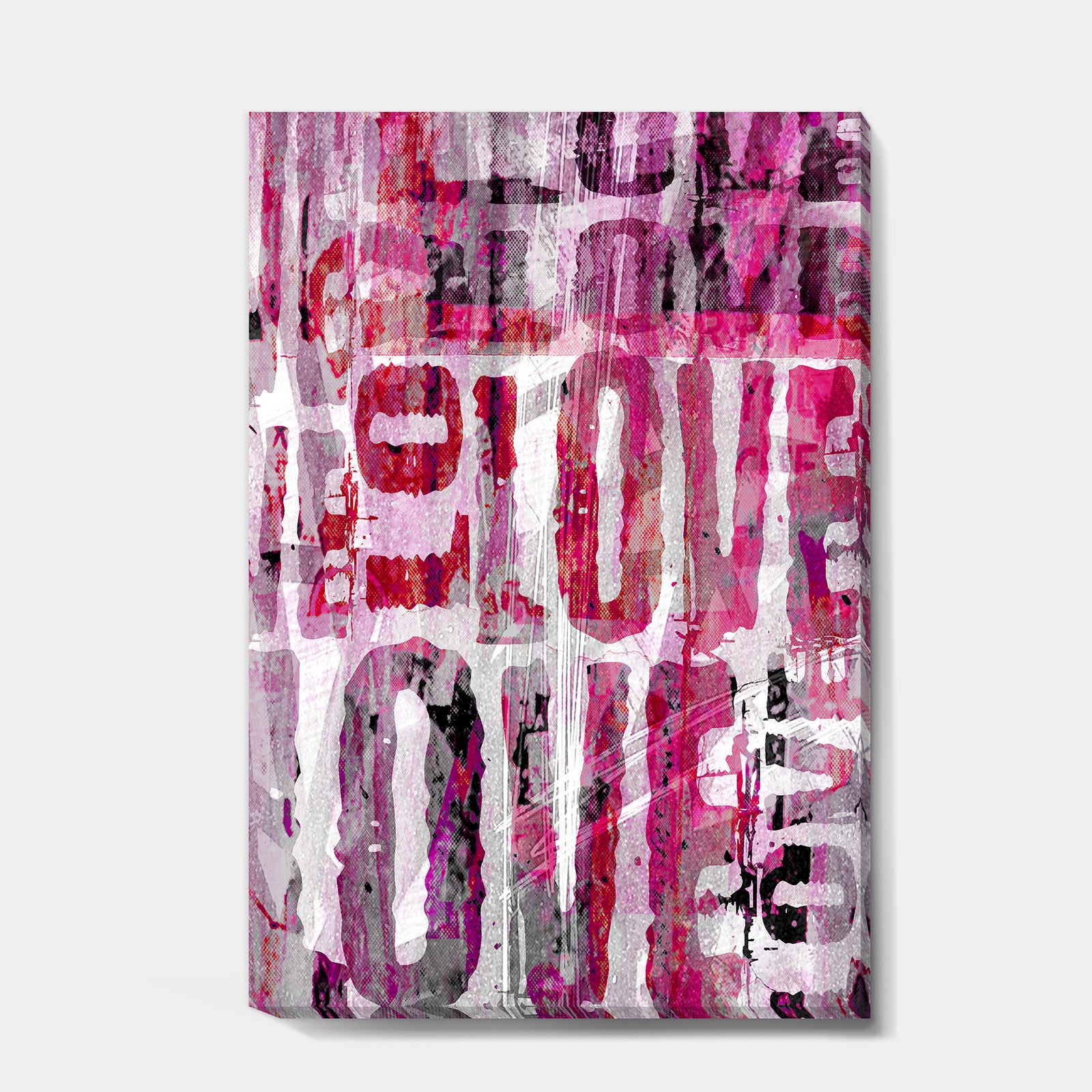 Grunge Love - Cottage Premium Canvas Wall Art