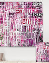 Grunge Love Square - Cottage Canvas Wall Art