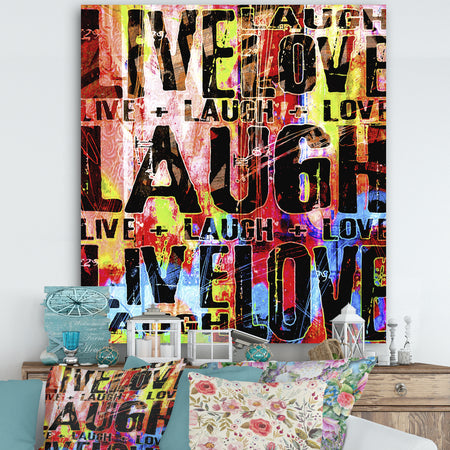 Live Love Laugh - Cottage Canvas Art Print