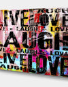 Live Love Laugh Landscape - Cottage Gallery-wrapped Canvas