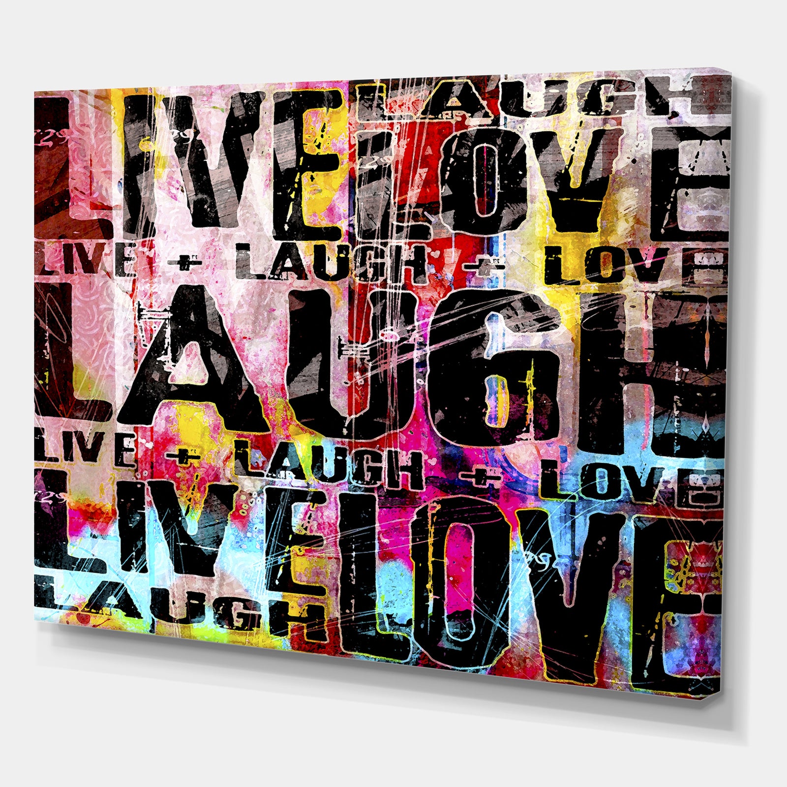 Live Love Laugh Landscape - Cottage Gallery-wrapped Canvas
