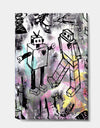 Robot Love Color - Modern & Contemporary Canvas Artwork